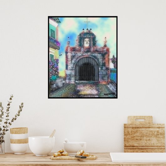 Calle Del Cristo Poster (Küche)