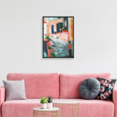 Calle del San Miguel Malerei von Alfred Fox Leinwanddruck (Insitu (Wohnzimmer))