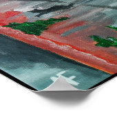 Calle del San Miguel Malerei von Alfred Fox Poster (Ecke)