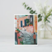 Calle del San Miguel Malerei von Alfred Fox Postkarte (Stehend Vorderseite)