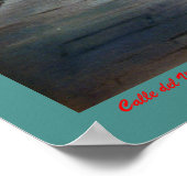 Calle del Villar (Santiago de Compostela) Poster (Ecke)