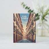 Calle Estafeta Spanien Postkarte (Stehend Vorderseite)