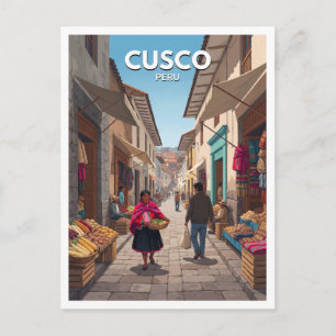 Calle Nueva, Cusco Peru Reise Postkarte