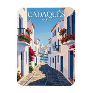 Calle Santa María Spanien Magnet