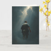 "Called Home by Light" Sympathy Card Karte (Gelbe Blume)