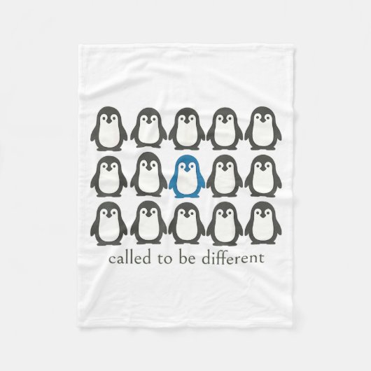Called To Be Different Christian Penguin Faith Ins Fleecedecke (Vorderseite)