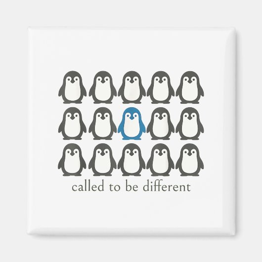 Called To Be Different Christian Penguin Faith Ins Magnet (Vorne)