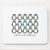 Called To Be Different Christian Penguin Faith Ins Mousepad (Vorne)