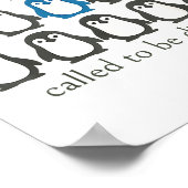 Called To Be Different Christian Penguin Faith Ins Poster (Ecke)