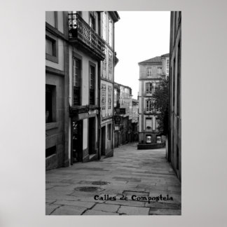 Calles de Compostela Poster