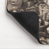 Calley Affe-Mandala Mousepad (Ecke)