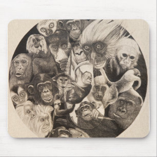 Calley Affe-Mandala Mousepad