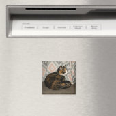 Callie Cat auf Sofa Magnet (In Situ (Geschirrspüler))