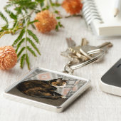 Callie Cat auf Sofa Schlüsselanhänger (Seite)