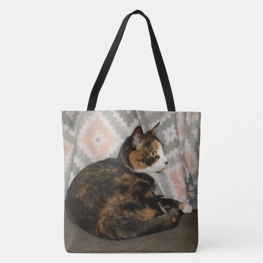 Callie Cat auf Sofa Tasche (Vorderseite)