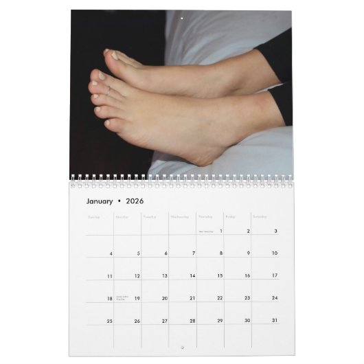 Callie Feet 12-monatiger Kalender (Jan 2026)