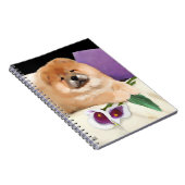 CALLIE heARTdog Chow-Chow gewundenes Notizbuch Notizblock (Rechte Seite)