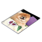 CALLIE heARTdog Chow-Chow gewundenes Notizbuch Notizblock (Linke Seite)