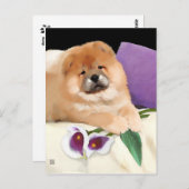 CALLIE heARTdog chow postcard Postkarte (Vorne/Hinten)