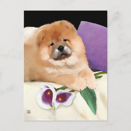 CALLIE heARTdog chow postcard Postkarte (Vorderseite)