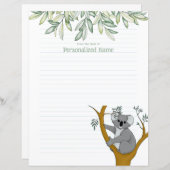 Callie Koala Eukalyptus Lined Sheet (Vorne/Hinten)