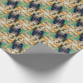 Callie Muffin - Katze - Weihnachtswrapping Paper R Geschenkpapier (Ecke)