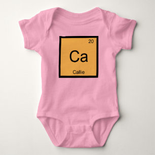 Callie Name Chemie Element Periodensystem Baby Strampler