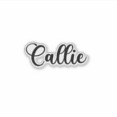 Callie Name - Handgeschriebene Kalligrafie Aufkleber (Vorderseite)