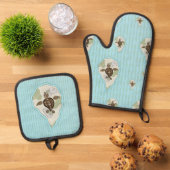 Callie Ofenhandschuh & Topflappen-Set (Oben Unten)
