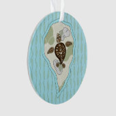 Callie the Sea Turtle Acrylic Ornament (Vorderseite)