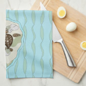 Callie the Sea Turtle Kitchen Handtuch (Viertel Falte)