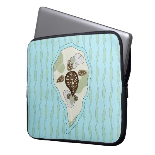 Callie the Sea Turtle Laptop Sleeve (Vorderseite Links)
