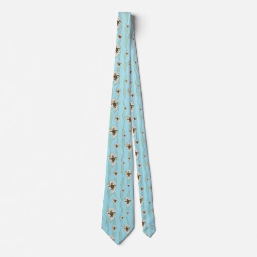 Callie the Sea Turtle Men's Neck Tie Krawatte (Vorderseite)