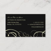 Calligrafen Visitenkarten Visitenkarte (Rückseite)