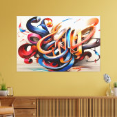 Calligrafie Art Design Leinwanddruck (Insitu (Wohnzimmer))