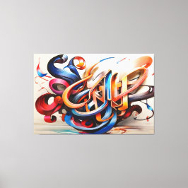 Calligrafie Art Design Leinwanddruck