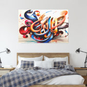 Calligrafie Art Design Leinwanddruck (Insitu (Schlafzimmer))