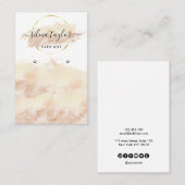 Calligrafie Art Ohrring-Display-Karte hinzufügen Visitenkarte (Vorne/Hinten)