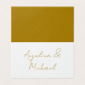 Calligrafie Beruflich Elegance Gold Color (Außenseite Aufgefaltet)