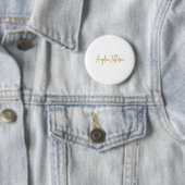 Calligrafie Beruflich Elegance Gold Color Button (Beispiel)