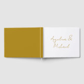 Calligrafie Beruflich Elegance Gold Color Gästebuch (Voll)