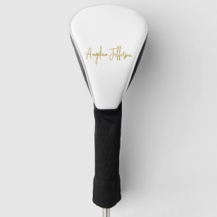 Calligrafie Beruflich Elegance Gold Color Golf Headcover