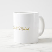 Calligrafie Beruflich Elegance Gold Color Jumbo-Tasse (Vorderseite Rechts)