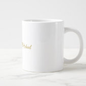 Calligrafie Beruflich Elegance Gold Color Jumbo-Tasse (Rechts)
