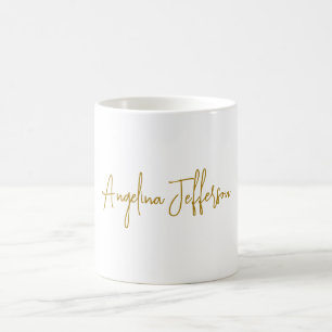 Calligrafie Beruflich Elegance Gold Color Kaffeetasse