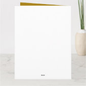 Calligrafie Beruflich Elegance Gold Color Karte (Rückseite)