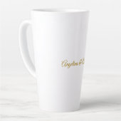 Calligrafie Beruflich Elegance Gold Color Milchtasse (Linke Ecke)
