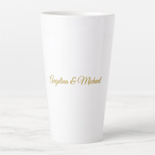 Calligrafie Beruflich Elegance Gold Color Milchtasse