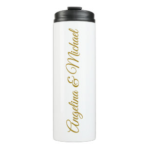 Calligrafie Beruflich Elegance Gold Color Thermosbecher