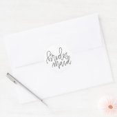 Calligrafie Brides Maid Stickers (Umschlag)